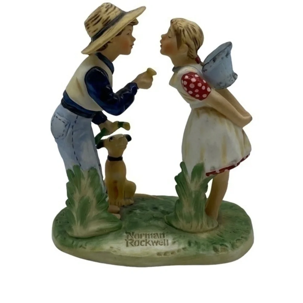 Norman Rockwell Beguiling Buttercup Four Seasons Porcelain Figurine